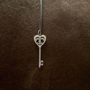 Sterling Silver Key Necklace - image 1